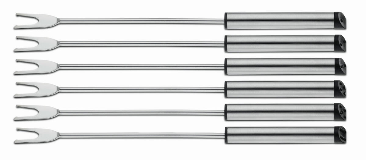 SET VILIC ZA FONDI             - srebrne barve, Basics, kovina (25cm) - Kela