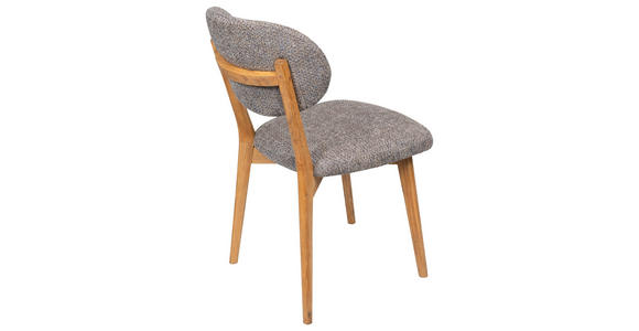 STUHL  Stoffauswahl Webstoff  Blau, Eichefarben  - Blau/Eichefarben, MODERN, Holz/Textil (51/86/60cm) - Carryhome