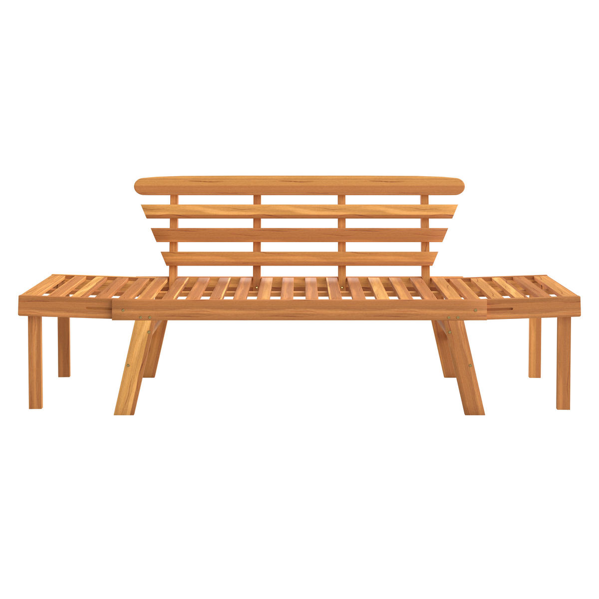 GARTENBANK 198/78/68 cm  in Grau, Akaziefarben  - Akaziefarben/Grau, Basics, Holz/Textil (198/78/68cm) - Ambia Garden