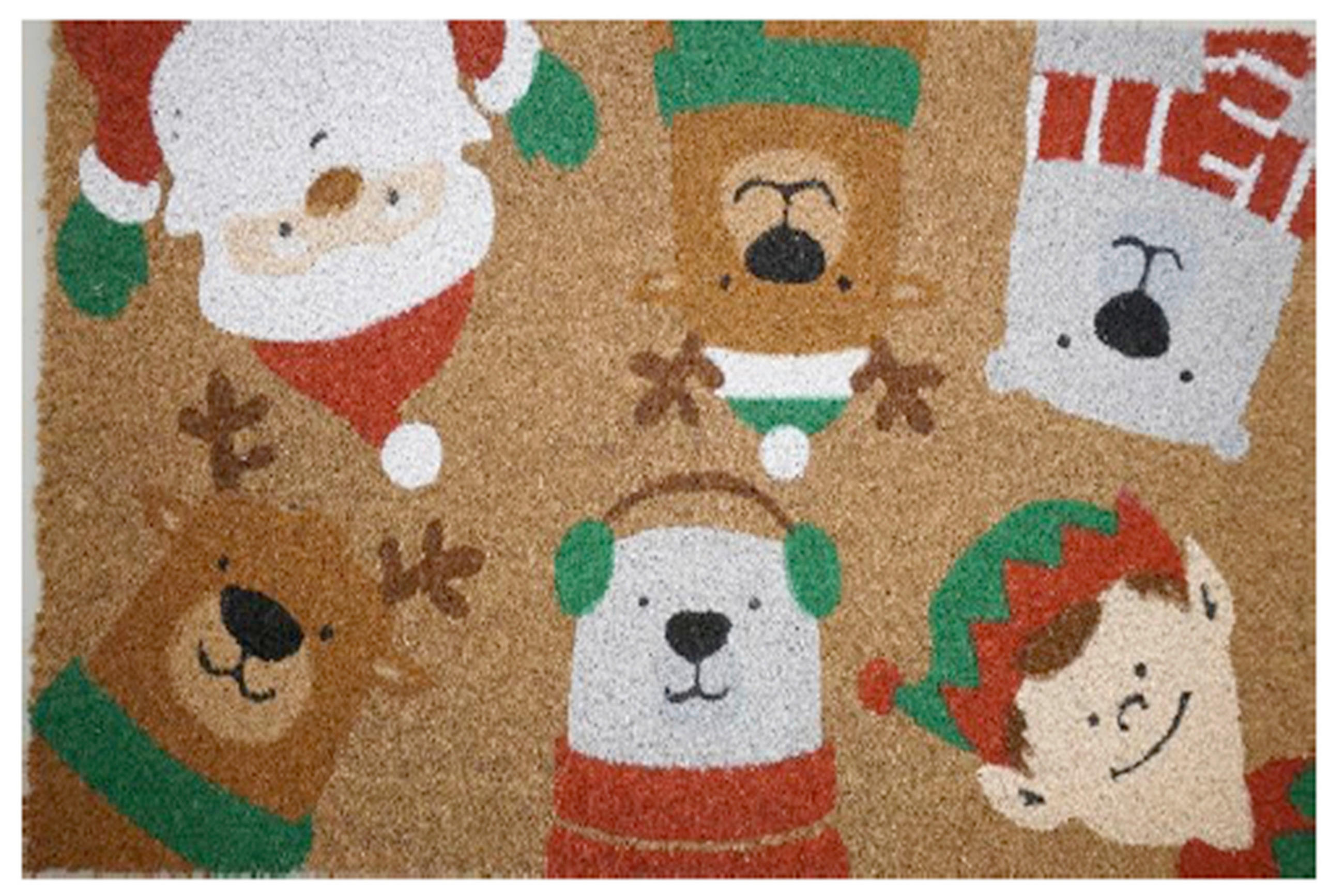 DVEŘNÍ ROHOŽKA, 40/60 cm - vícebarevná, Konvenční, plast/přírodní materiály (40/60cm) - X-Mas