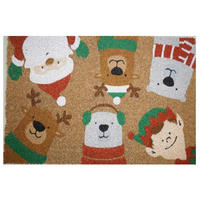 DVEŘNÍ ROHOŽKA, 40/60 cm - vícebarevná, Konvenční, plast/přírodní materiály (40/60cm) - X-Mas