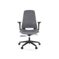 OTOČNÁ ŽIDLE, plochá tkanina, šedá - šedá/černá, Moderní, textil/plast (67/111 - 120/64cm) - MID.YOU