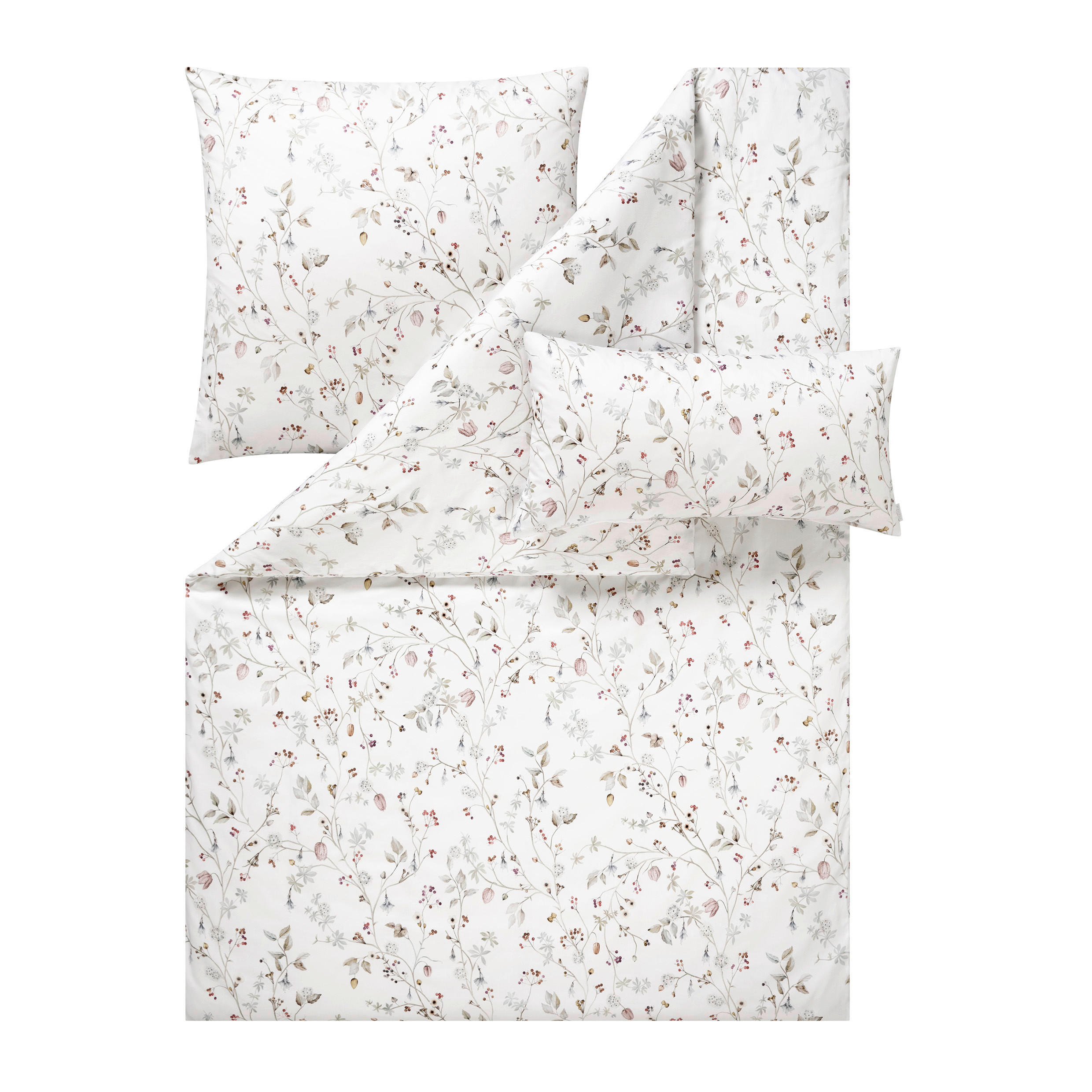 BETTWÄSCHE Exquisit 155/220 cm  - Weiß, Design, Textil (155/220cm) - Estella