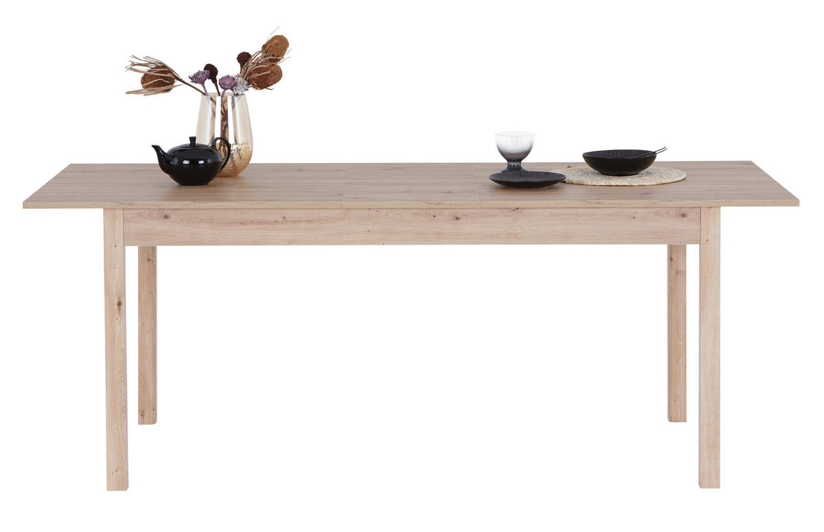 ESSTISCH Eiche Artisan rechteckig  ausziehbar  - Eiche Artisan, KONVENTIONELL, Holzwerkstoff (160-230/80/76cm) - home24