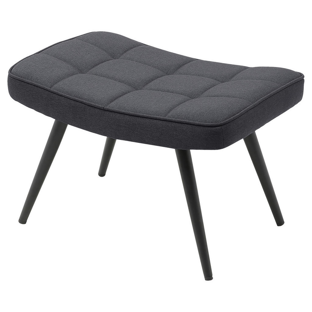 Thumbnail - Mid.you Hocker Uta, Dunkelgrau, Textil, rechteckig, 60x39x41 cm, Fsc, erweiterbar (Typenauswahl), Wohnzimmer, Hocker, Si...