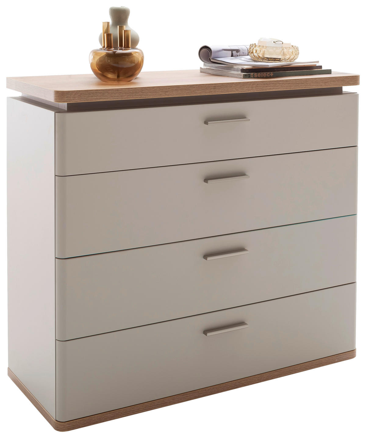 KOMMODE  in 100/90/41 cm  - Kaschmir/Eichefarben, Design, Holz/Holzwerkstoff (100/90/41cm) - Venda