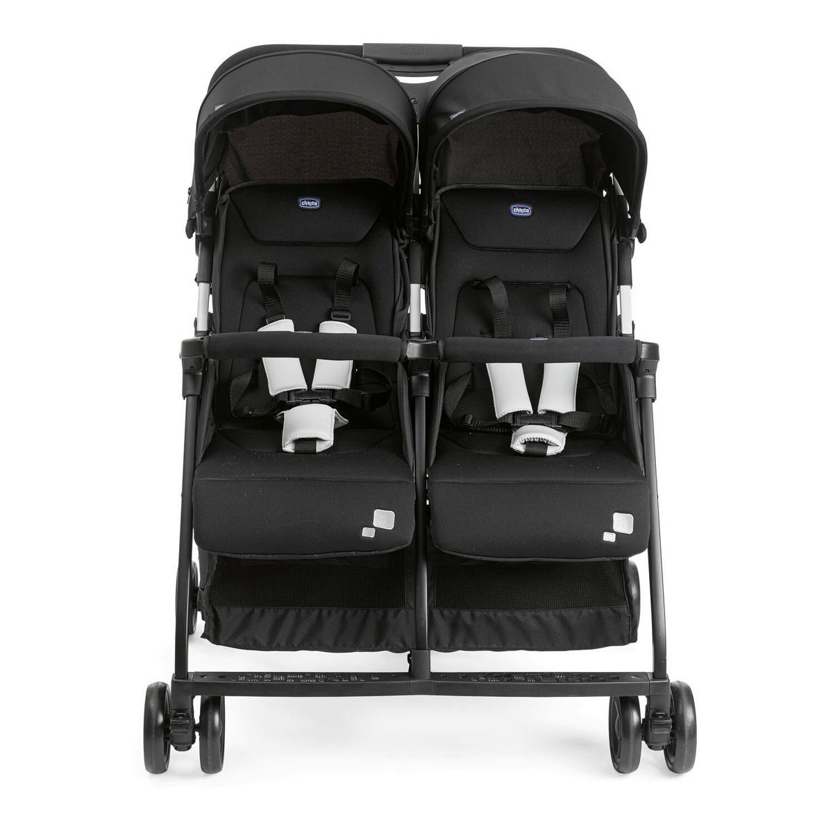 ZWILLINGSWAGEN OHLALÀ TWIN  - Schwarz, Basics, Metall (78/101/88cm) - Chicco