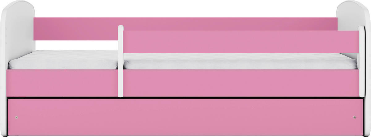 KINDER-/JUNIORBETT - Pink/Birkefarben, MODERN, Holz/Holzwerkstoff (80/160cm) - MID.YOU