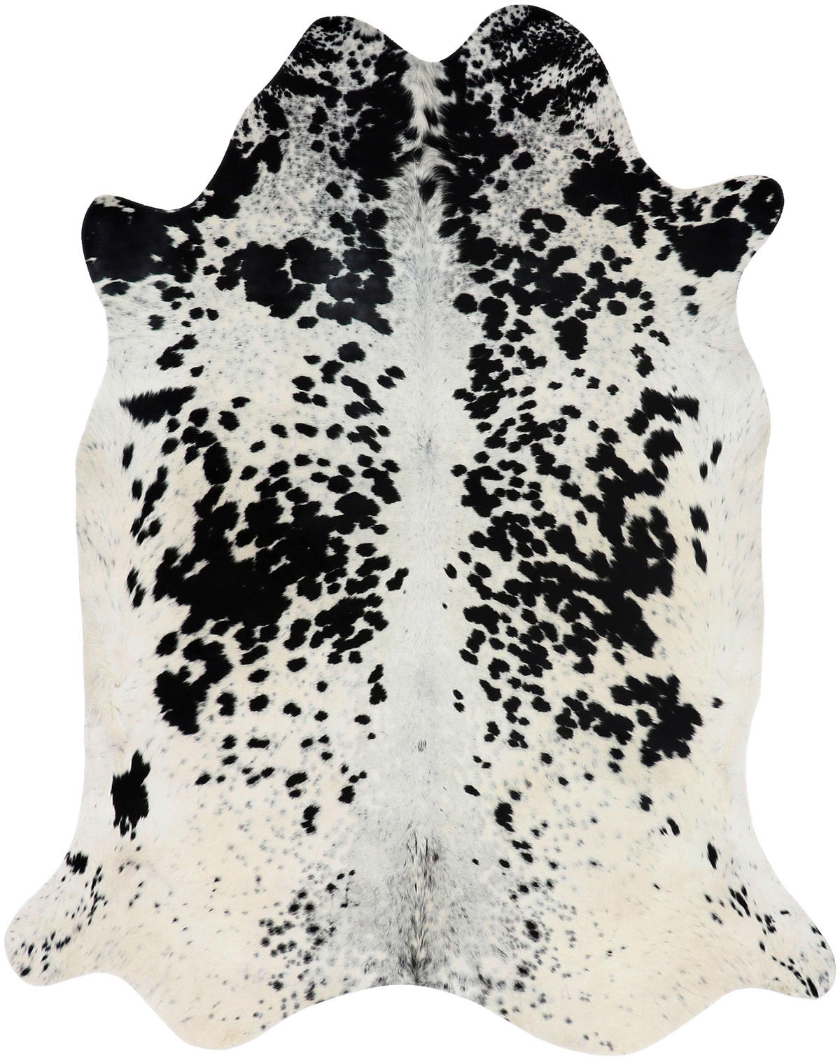 HOVĚZÍ KOŽEŠINA, 120/150 cm, přírodní barvy, černá, bílá - bílá/černá, Basics, kožešina (120/150cm)