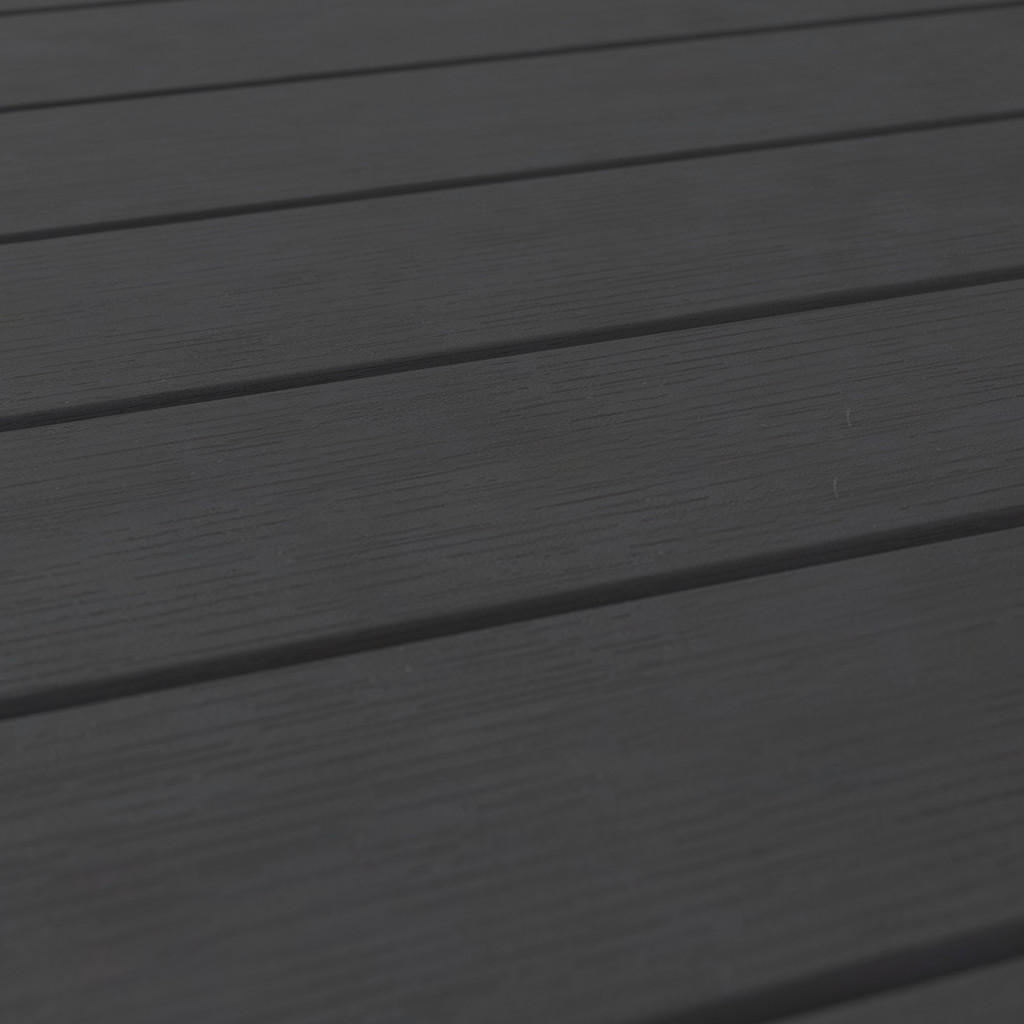 Thumbnail - Ambia Garden Gartentisch, Schwarz, Metall, Kunststoff, rechteckig, Flachrohr, 120x74x80 cm, Gartenmöbel, Gartentische, G...