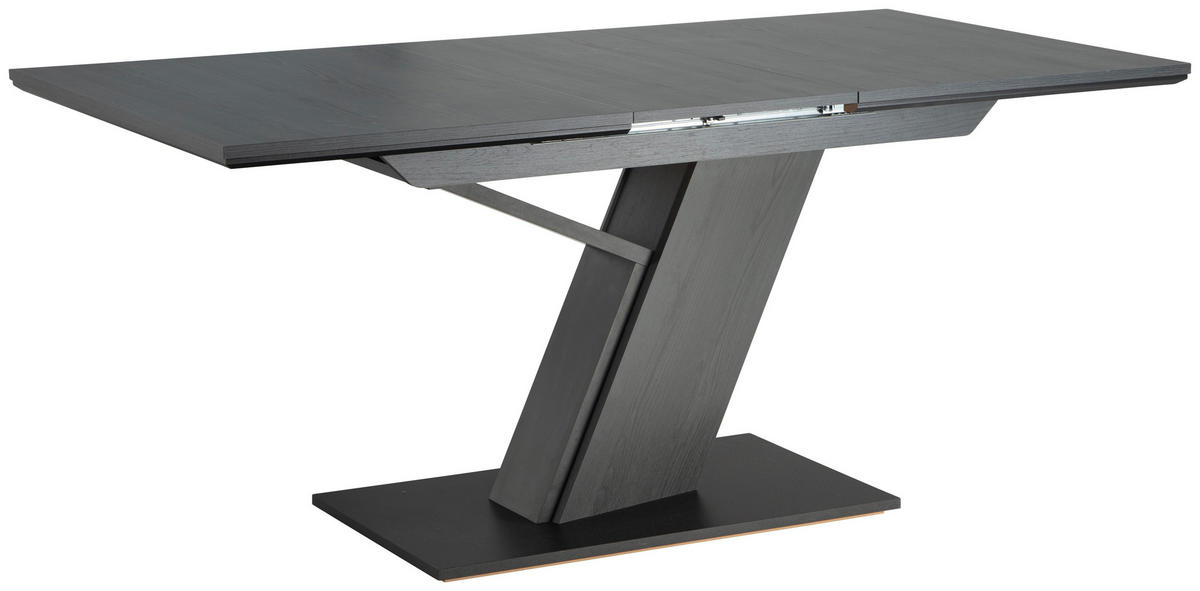 ECKBANKGRUPPE in Textil, Holzwerkstoff Grau, Schwarz, Hellgrau  - Hellgrau/Schwarz, KONVENTIONELL, Holzwerkstoff/Textil (205/155cm) - Cantus