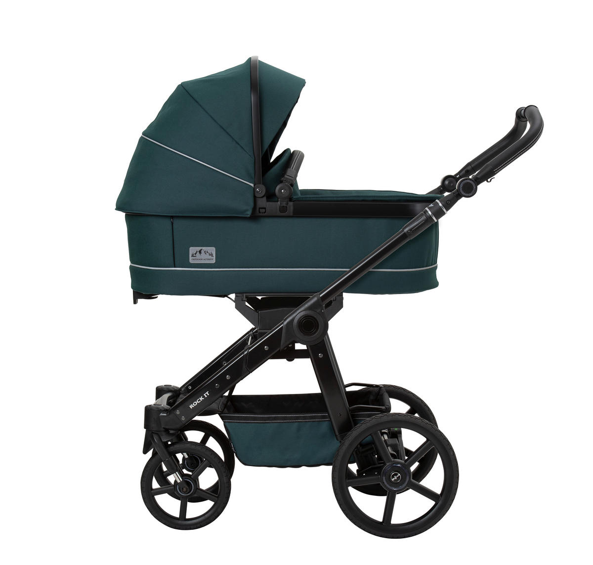 KINDERWAGENSET Outdoor Activity  - Dunkelgrün, Basics, Textil (58,5/115/102cm) - Hartan