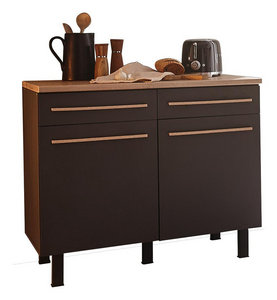 Kuchenunterschrank In Grau Eichefarben Bestellen