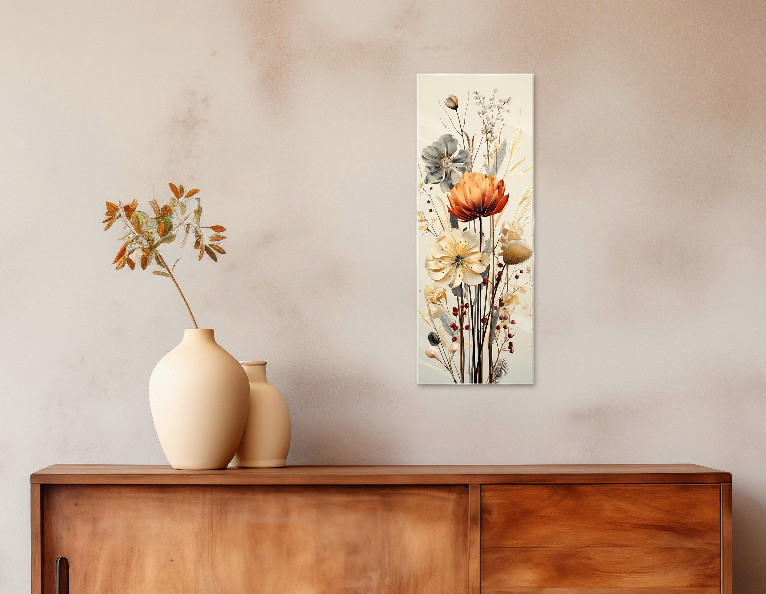 GLASBILD 30/80/1,40 cm  - Multicolor, Natur, Glas (30/80/1,40cm)
