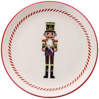 TELLERSET 6-teilig  - Rot/Weiß, Basics, Keramik (25.5cm) - X-Mas