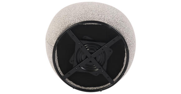 SESSEL in Bouclé Schwarz, Beige  - Beige/Schwarz, Design, Textil/Metall (73,5/72,5/71,5cm) - Xora