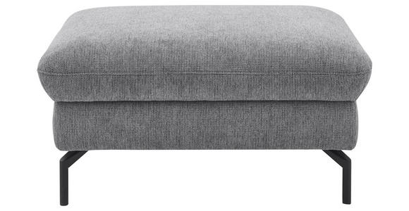 HOCKER in Metall, Textil Grau  - Schwarz/Grau, Design, Textil/Metall (92/46/67cm) - Dieter Knoll