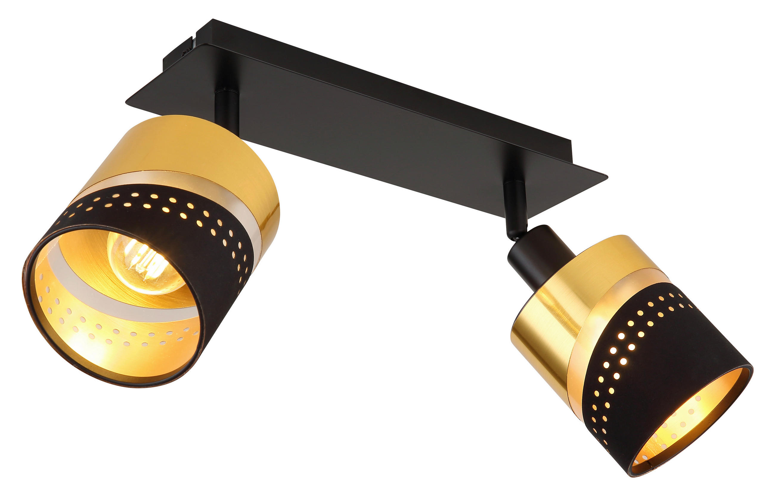REFLEKTOR  - zlatne boje/crna, Basics, metal/tekstil (25/9/20,5cm) - Globo