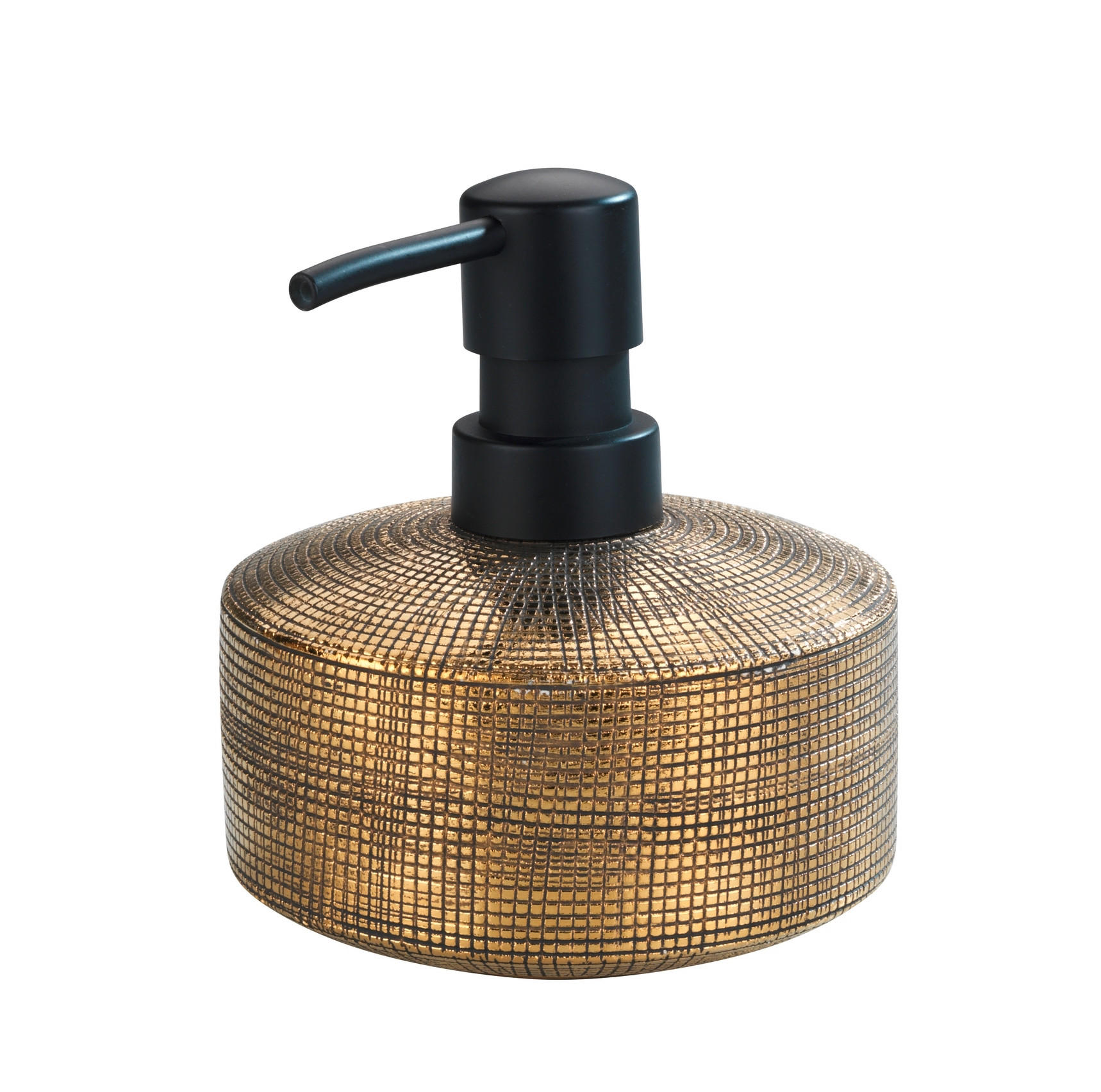 SEIFENSPENDER Kunststoff, Keramik  - Goldfarben/Schwarz, KONVENTIONELL, Keramik/Kunststoff (10,5/12/10,5cm) - Schöner Wohnen