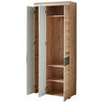 GARDEROBE 6-teilig  in 282/201/40 cm  - Eiche Artisan/Grau, Design, Glas/Holzwerkstoff (282/201/40cm) - Voleo