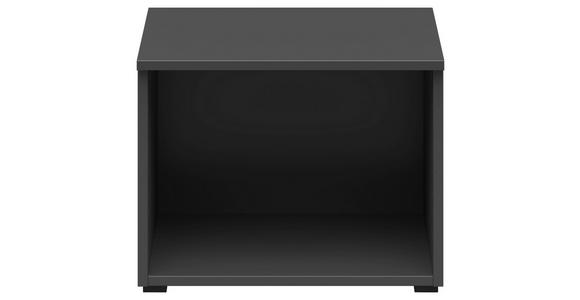 REGALAUFSATZ Graphitfarben  - Graphitfarben, MODERN, Holzwerkstoff (45/35/40cm) - Carryhome