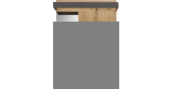 GARDEROBENPANEEL 90/134/35 cm - Eichefarben/Anthrazit, Natur, Glas/Holz (90/134/35cm) - Valnatura