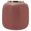 VASE  - Goldfarben/Rosa, Trend, Metall (20/20/20cm) - Kayoom