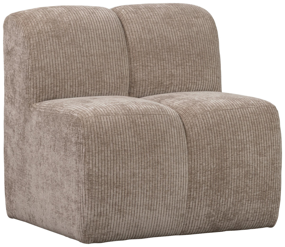 SITZBANKELEMENT - Sandfarben, MODERN, Kunststoff/Textil (84/83/73cm) - Livetastic