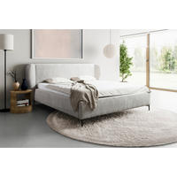 POLSTERBETT 180/200 cm  in Beige  - Beige/Schwarzchrom, Modern, Holz/Holzwerkstoff (180/200cm) - MID.YOU