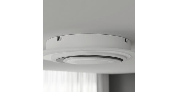 LED-DECKENLEUCHTE 50/5,5 cm   - Schwarz/Weiß, Design, Kunststoff/Metall (50/5,5cm) - Novel