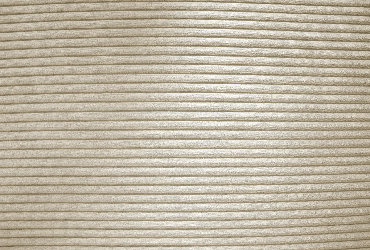 ECKSOFA in Cord Creme  - Silberfarben/Creme, Design, Textil/Metall (226/257cm) - Xora