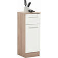 UNTERSCHRANK 30/81/33 cm   - Chromfarben/Eiche San Remo, Design, Holzwerkstoff (30/81/33cm) - Xora