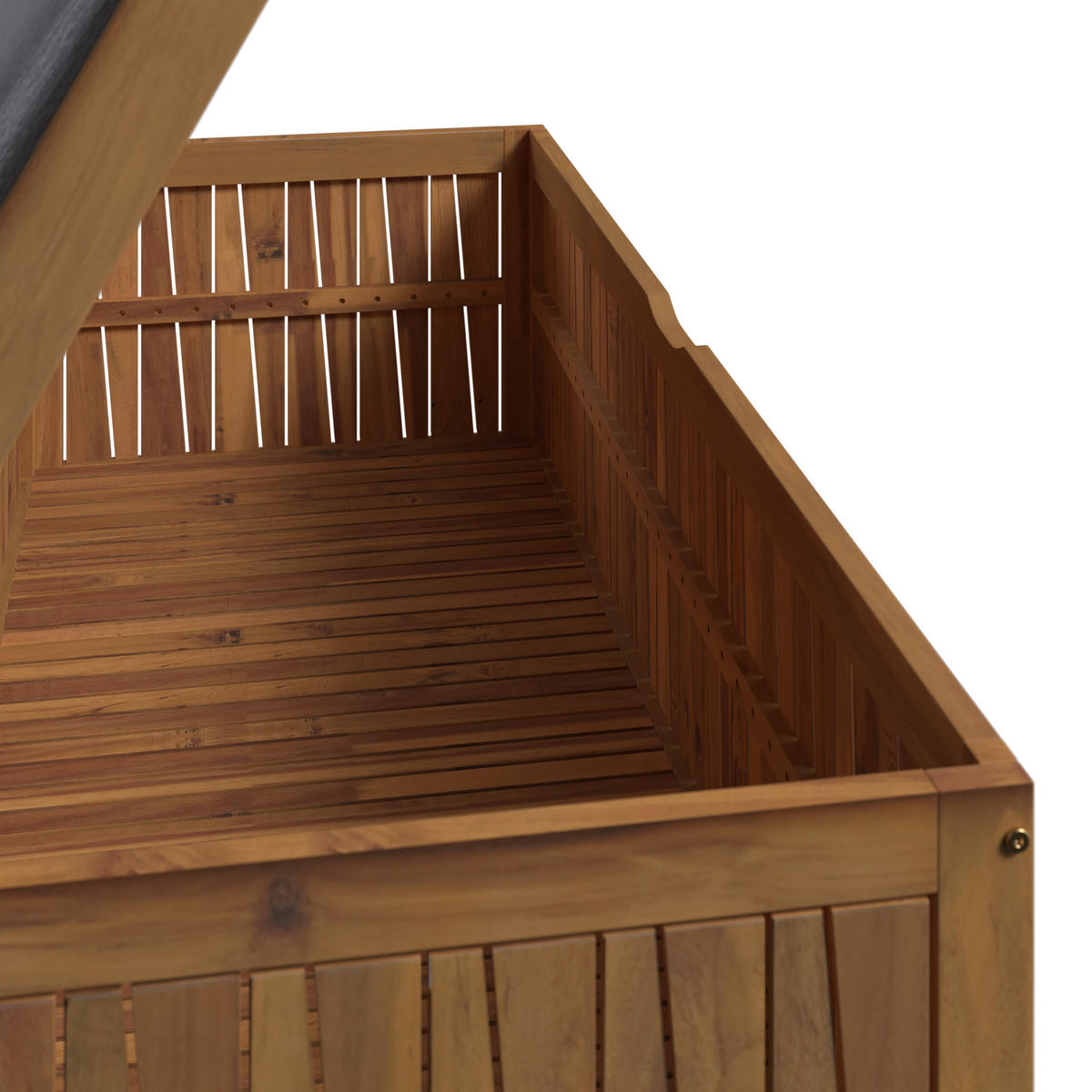 KISSENBOX 140/60/50 cm  - Grau/Akaziefarben, MODERN, Holz/Textil (140/60/50cm) - Ambia Garden