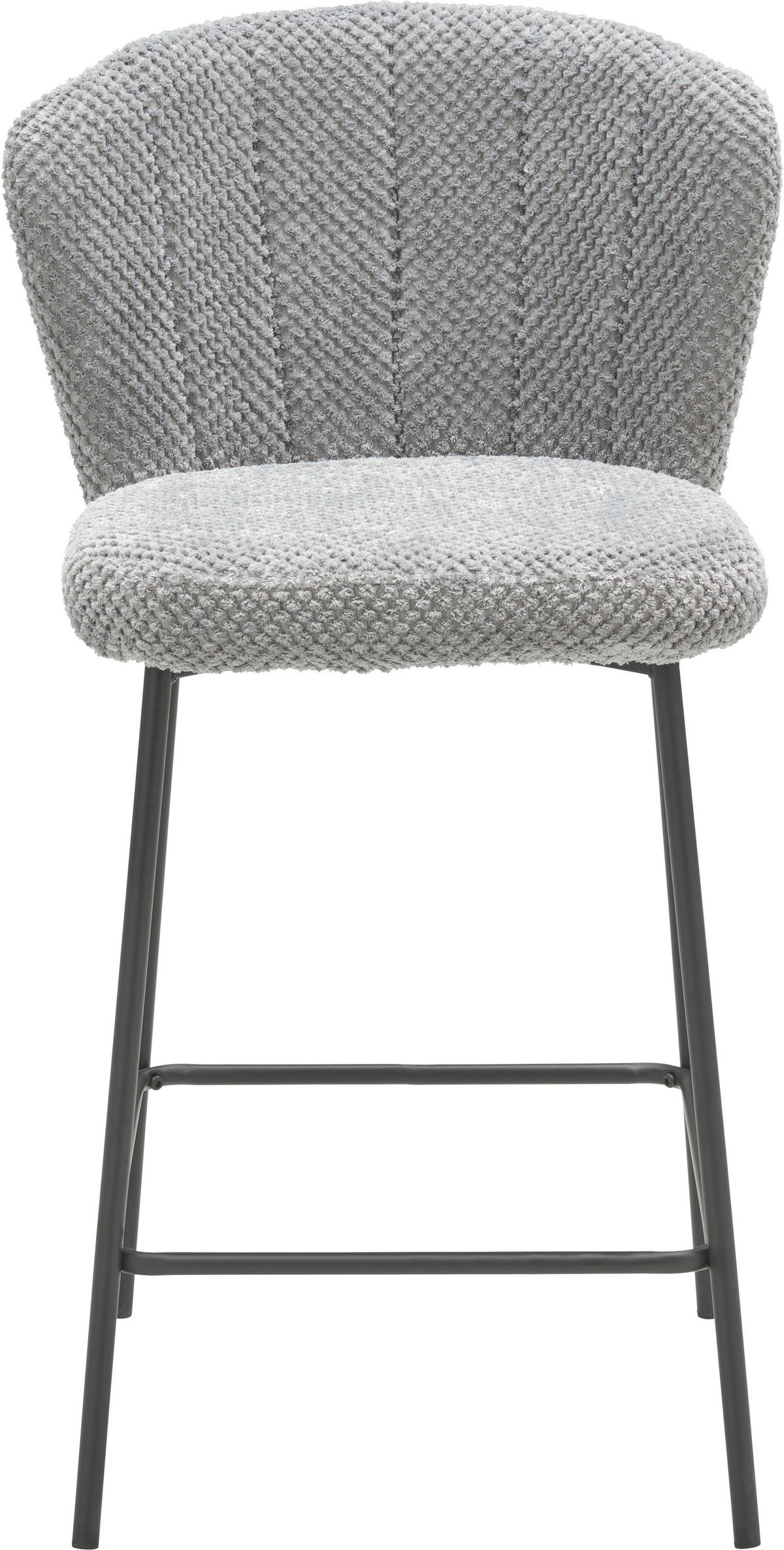 BARHOCKER in Grau  - Schwarz/Grau, LIFESTYLE, Holz/Textil (55/101/59cm) - Livetastic