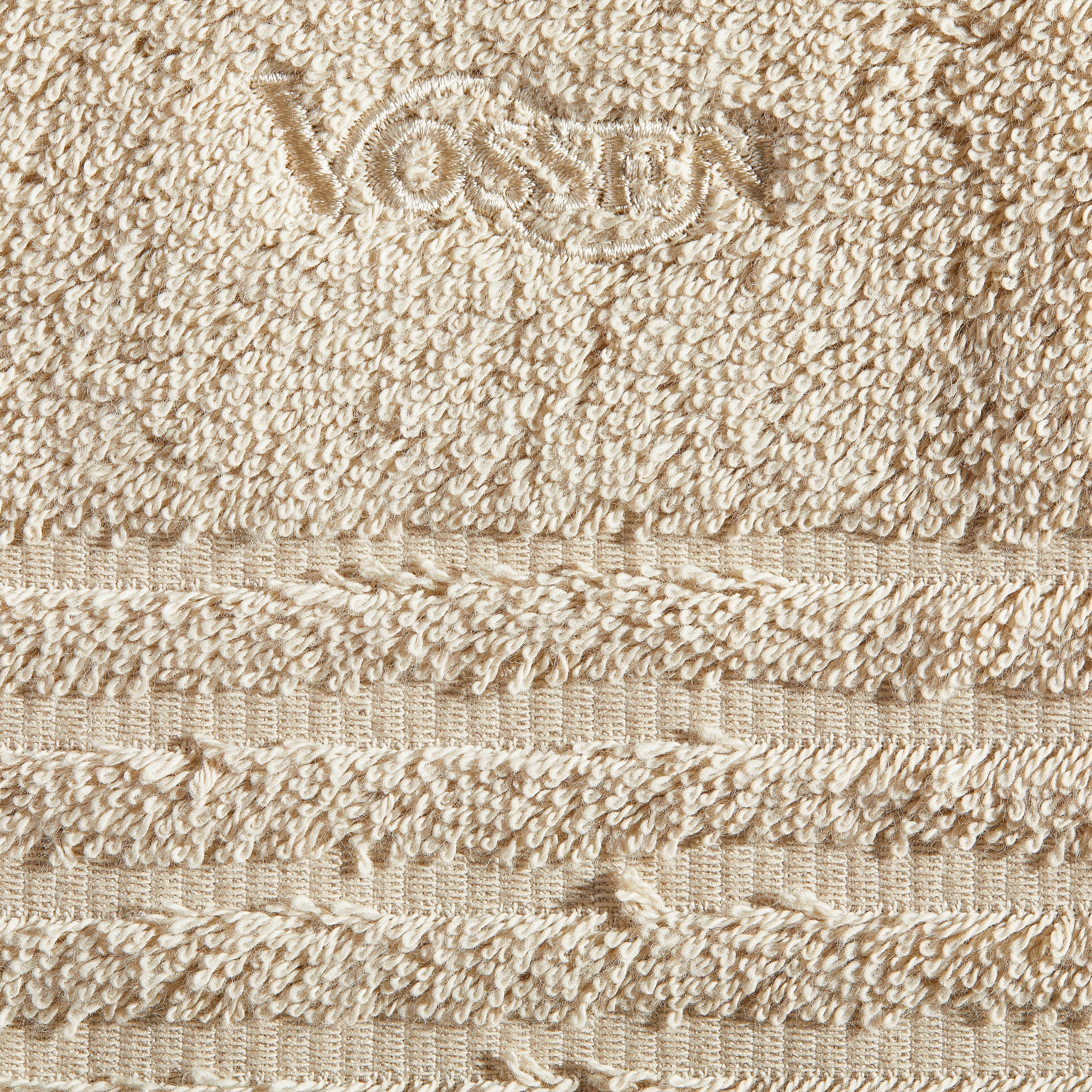Thumbnail - Vossen Frottierset SET Vienna Style, Braun, Weiß, Textil, 4-teilig, Uni, hochwertige Qualität, Badtextilien, Handtuch-Se...
