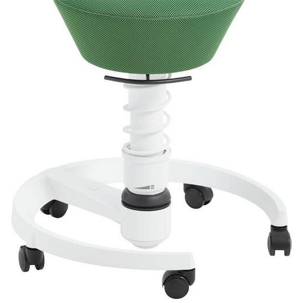 Thumbnail - Aeris Bürohocker Swopper, Grün, Weiß, Metall, Textil, Uni, rund, 59x45.66x59 cm, Made in Germany, Oeko-Tex® Standard 100...