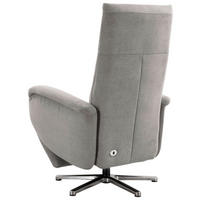 DREHSTUHL  in Flachgewebe Silberfarben  - Chromfarben/Silberfarben, Konventionell, Textil/Metall (75/112/82cm) - Sit & More