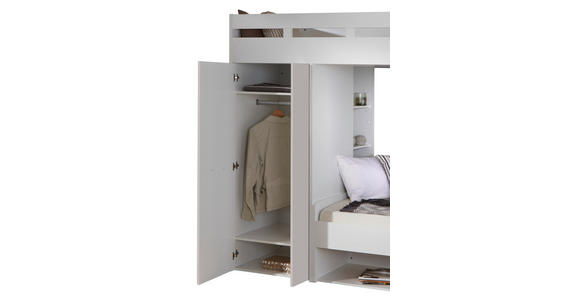 ETAGENBETT - Weiß, KONVENTIONELL, Holzwerkstoff (90/200cm) - Carryhome