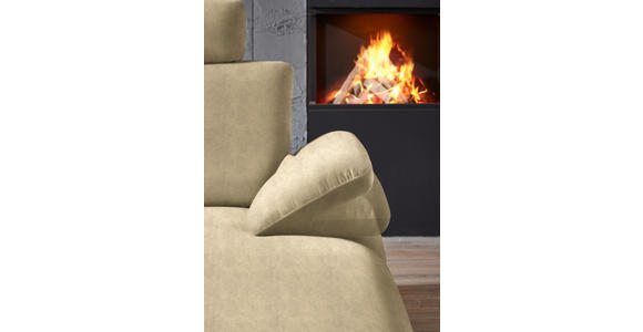 WOHNLANDSCHAFT in Velours Cappuccino - Schwarz/Cappuccino, Design, Textil/Metall (208/344/180cm) - Dieter Knoll