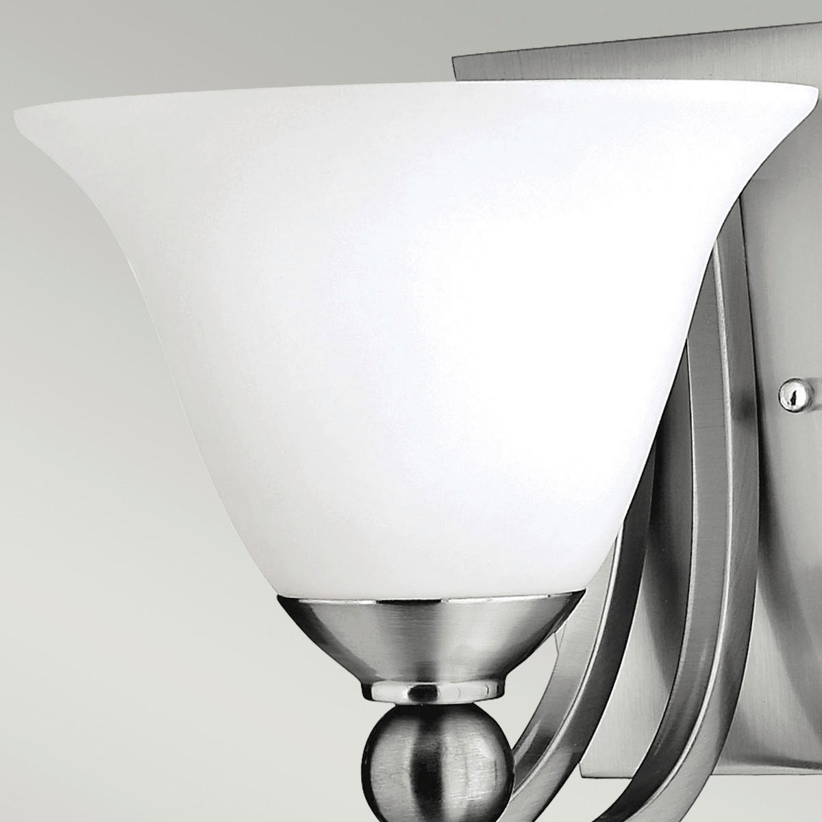 WANDLEUCHTE - Nickelfarben, Basics, Glas/Metall (19.7/21.6/22.2cm) - Elstead Lighting