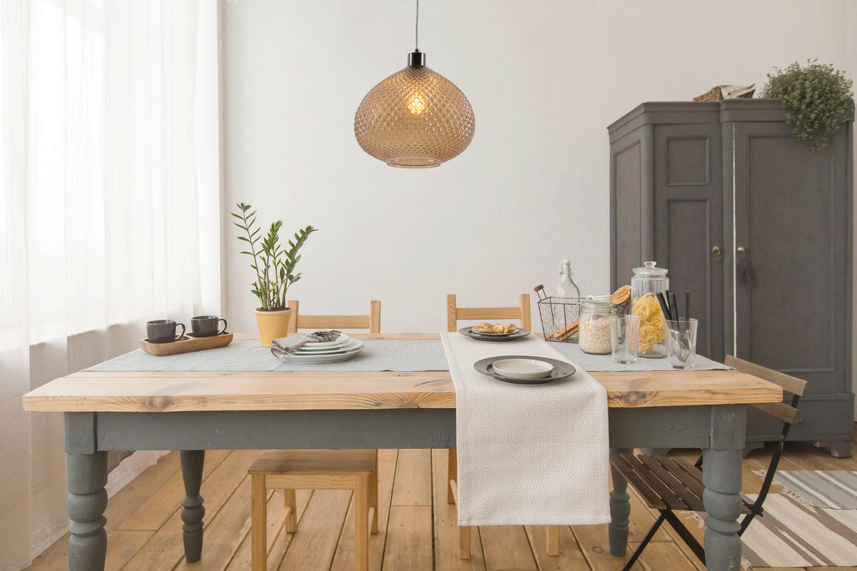 HÄNGELEUCHTE 29/130 cm   - Braun, Design, Glas/Kunststoff (29/130cm) - Näve