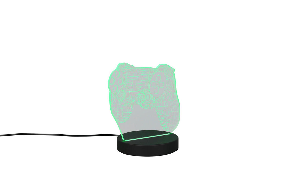 LED ASZTALI LÁMPA - áttetsző, Basics, műanyag (16,00/17,00/12,00cm)