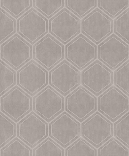 Xora Vliestapete Taupe 53x1005 cm