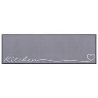 Ästhetisch: Küchenläufer (rech 50/150 cm Cook & Clean Grau, Weiß  - Weiß/Grau, Design, Kunststoff/Textil (50/150cm)