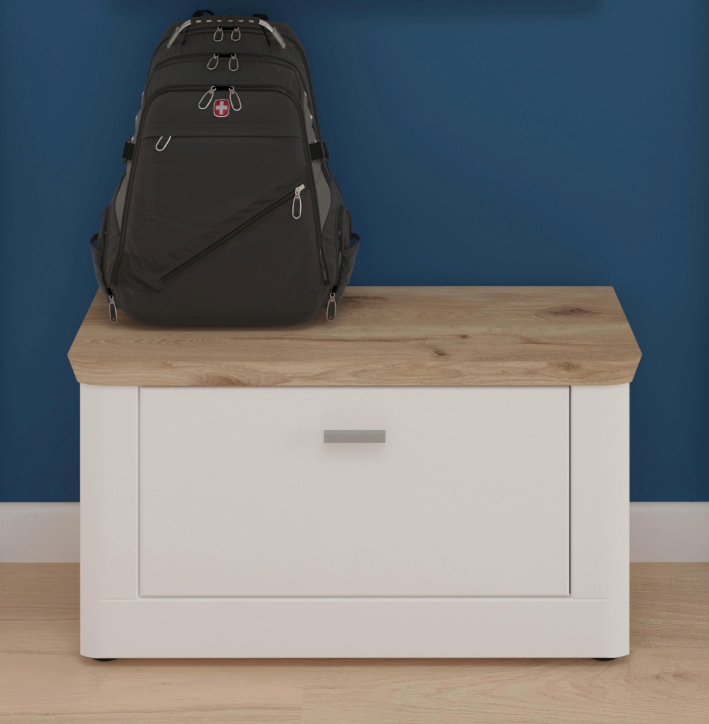 GARDEROBENBANK - Weiß, LIFESTYLE, Kunststoff (79/44/37cm) - MID.YOU