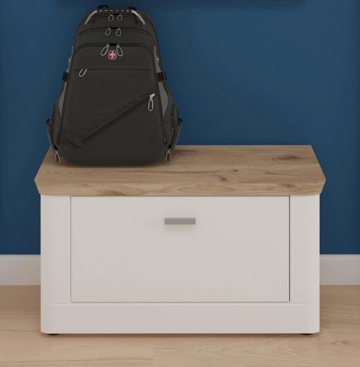 GARDEROBENBANK - Weiß, LIFESTYLE, Kunststoff (79/44/37cm) - MID.YOU
