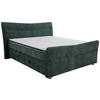 BOXSPRINGBETT 140/200 cm  in Türkis  - Türkis/Chromfarben, KONVENTIONELL, Textil/Metall (140/200cm) - Esposa