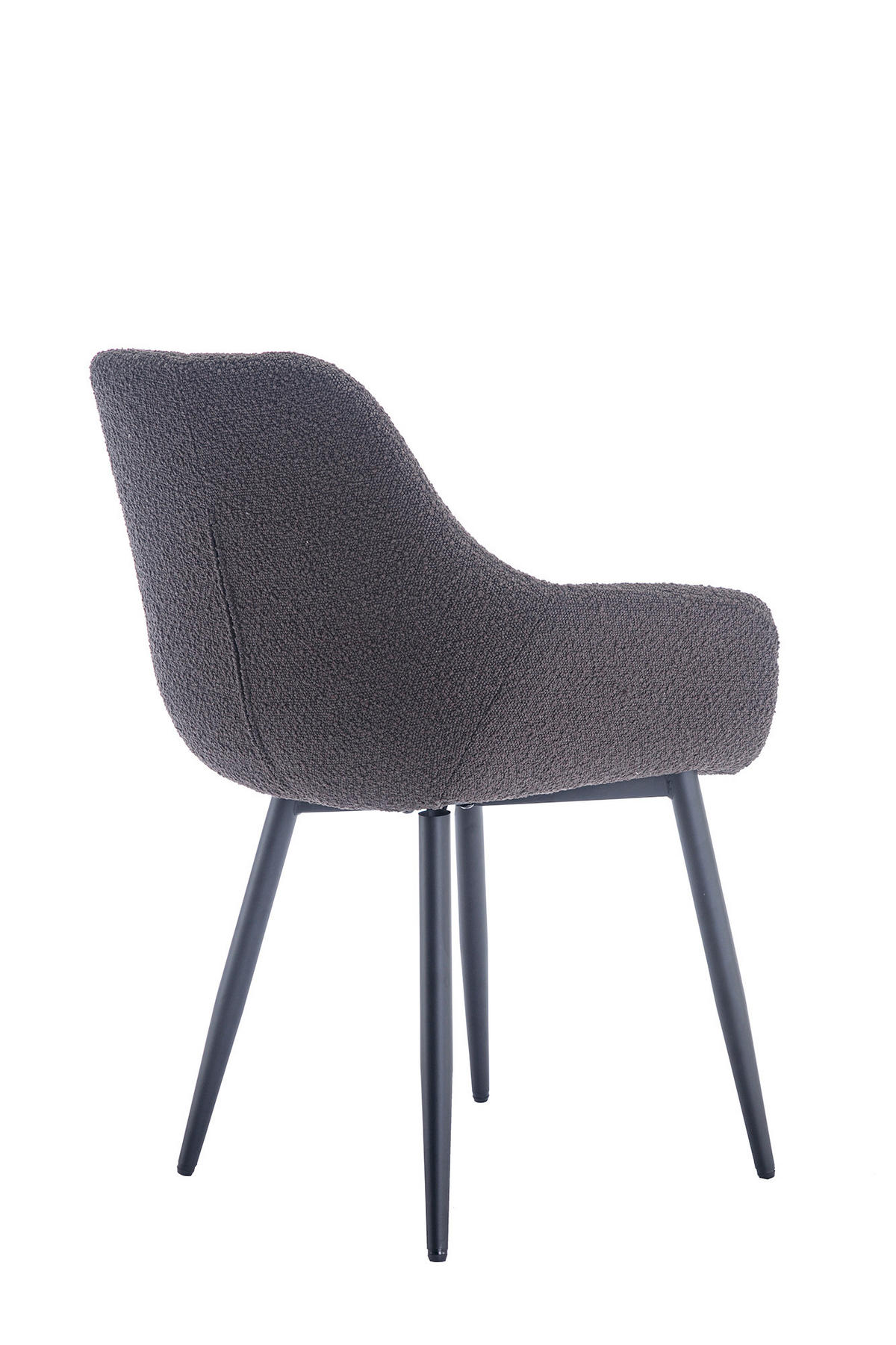 SADA ŽIDLÍ 2 kusy - černá/antracitová, Moderní, kov/textil (64/86/59cm) - Livetastic