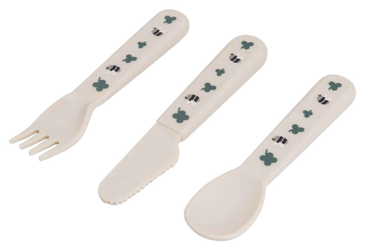 KINDERBESTECK  - Sandfarben, Basics, Kunststoff (1,5/10/14,5cm)