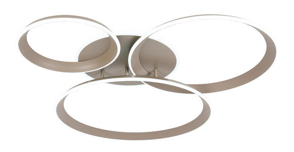 LED-DECKENLEUCHTE Velora 96/84/10 cm   - Sandfarben, Design, Kunststoff/Metall (96/84/10cm) - Dieter Knoll